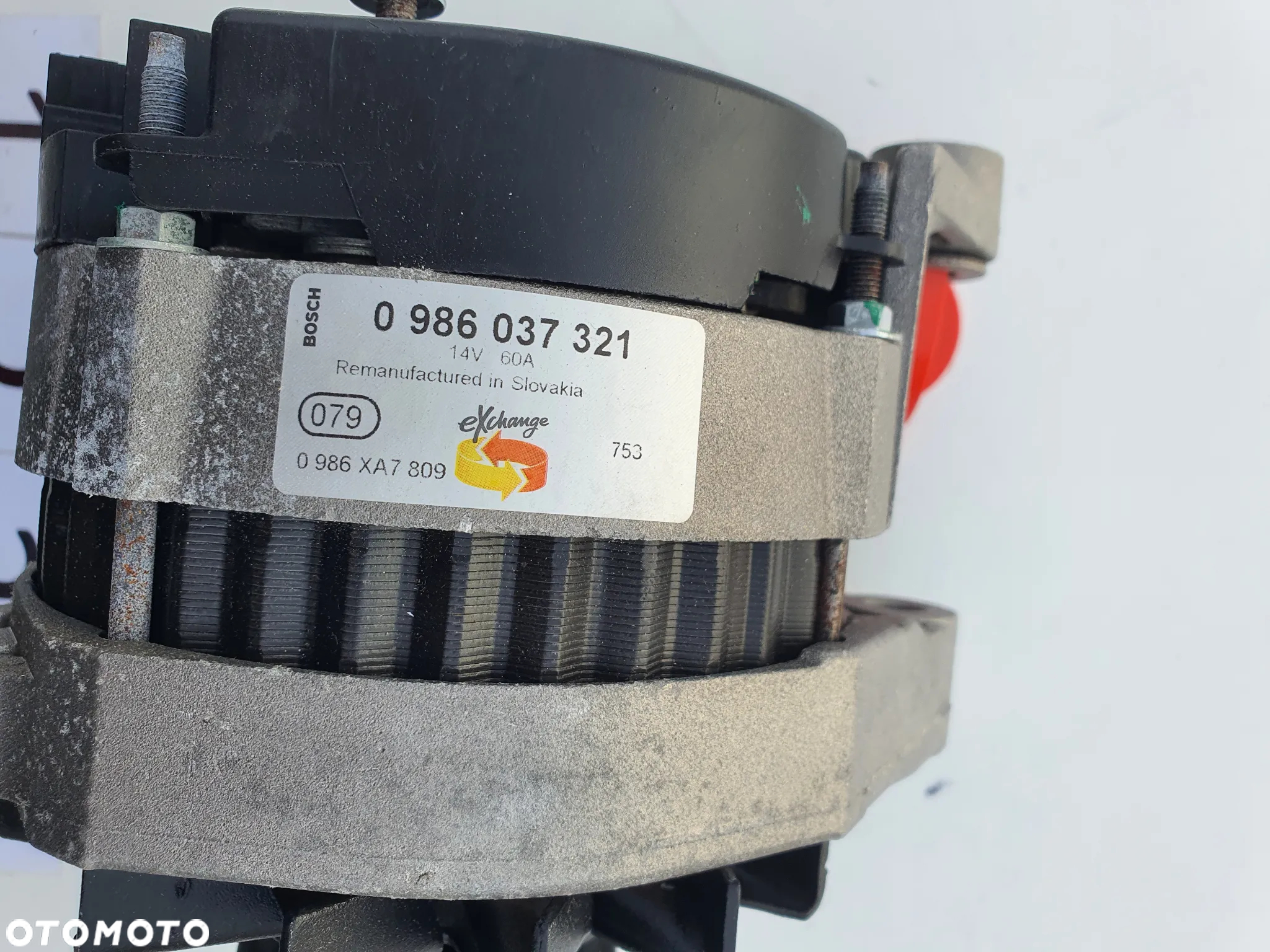 Alternator 14 V, 60 A, Bosch 0986037321, Renault 19, Rapid, Clio, BEZ ZWROTU / KAUCJI - 2