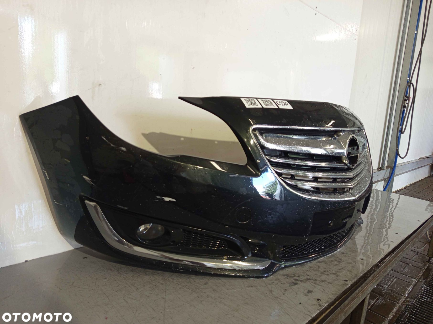^ ZDERZAK PRZÓD PRZEDNI OPEL INSIGNIA A I 1 LIFT FL Z22C CZARNY HALOGENY - 2