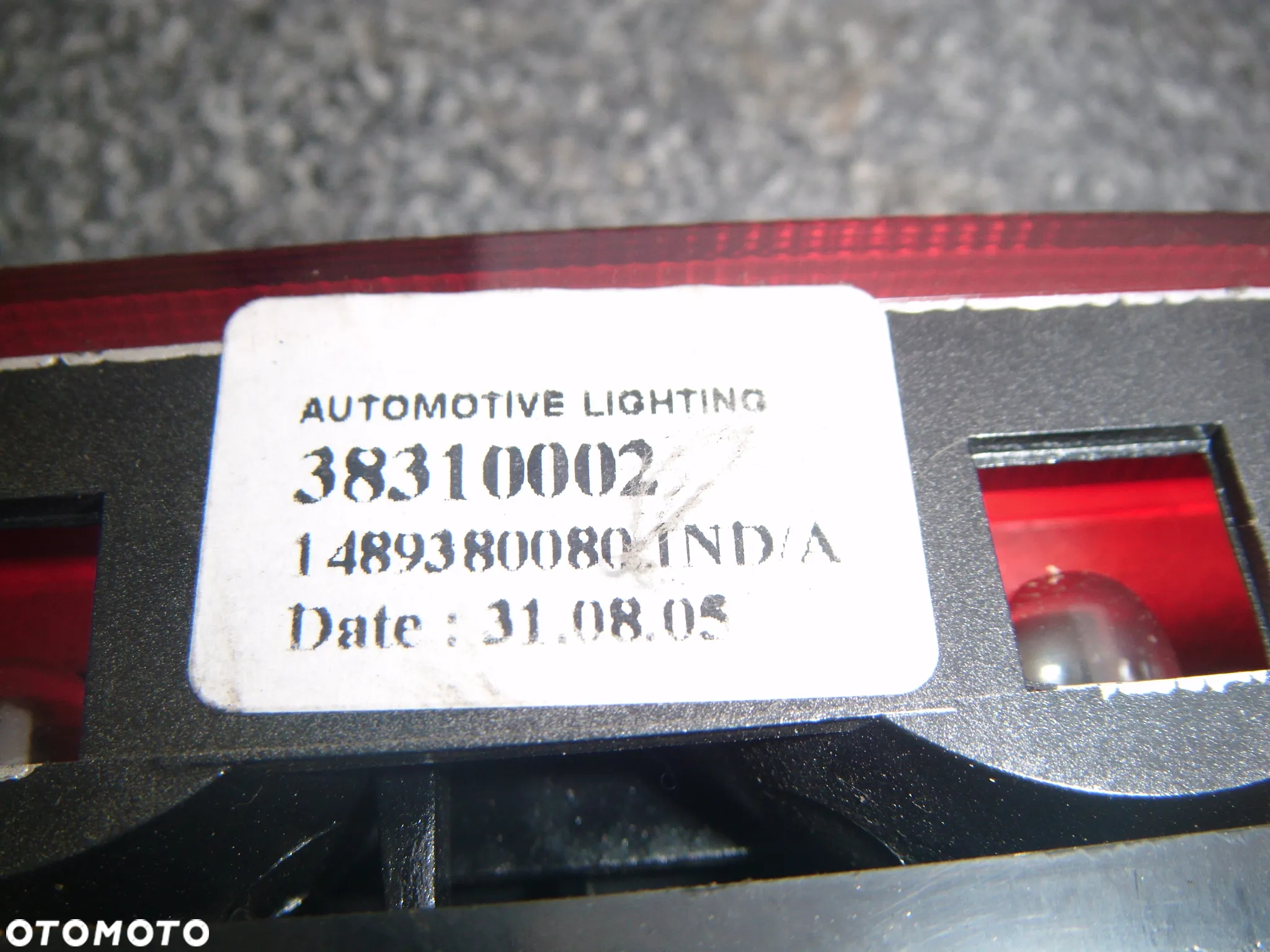 peugeot 807 05r światło stop w klapę tył 14893800801 - 3