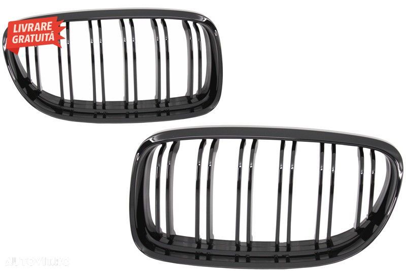 Grile Centrale BMW Seria 3 E90 E91 LCI (2008-2011) M-Design Negru Lucios- livrare gratuita - 1