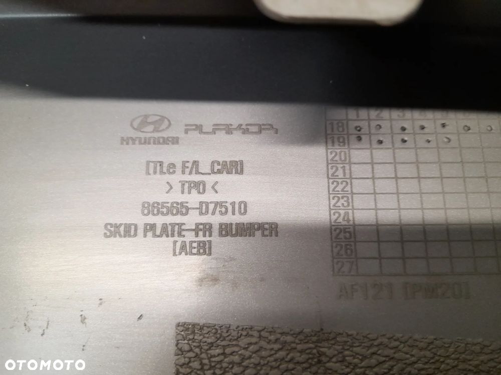 HYUNDAI TUCSON III LIFT SPOILER DOKŁADKA ZDERZAKA PRZÓD 86565-D7510 - 9