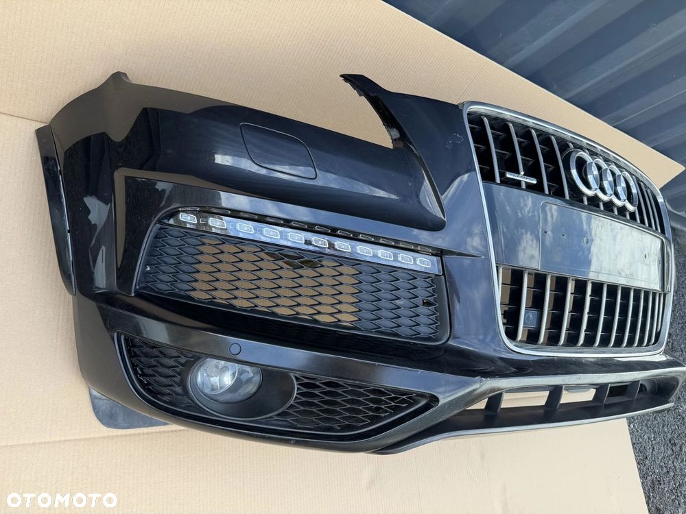 ZDERZAK PRZÓD AUDI Q7 S-LINE 4L0 LIFT 2009-2015 KOMPLETNY ORYGINAŁ DEMONTAŻ - 3