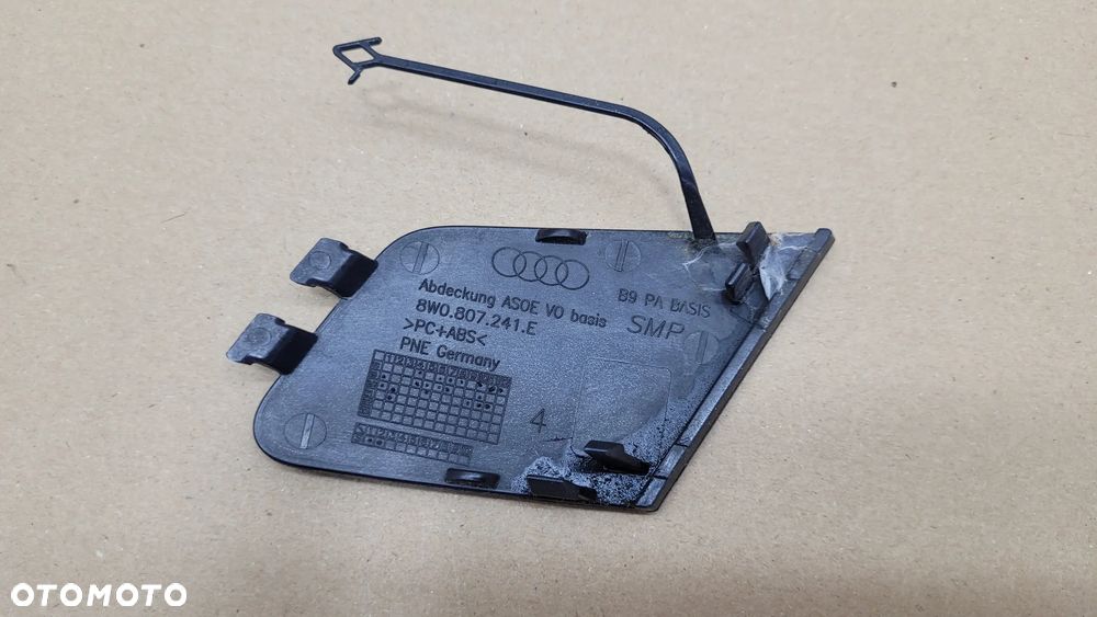 AUDI A4 B9 LIFT 18-23 ZAŚLEPKA HAKA ZDERZAKA PRZÓD 8W0807241E - 3