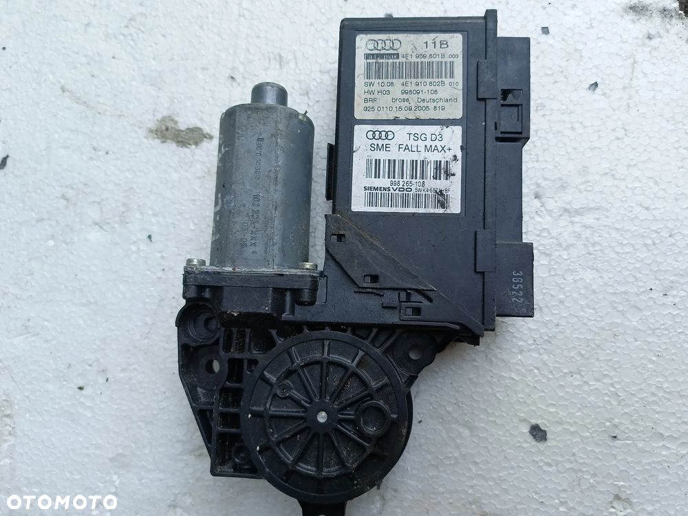 AUDI A8 D3 SILNICZEK SZYBY LEWY PRZÓD 4E1959801B - 1