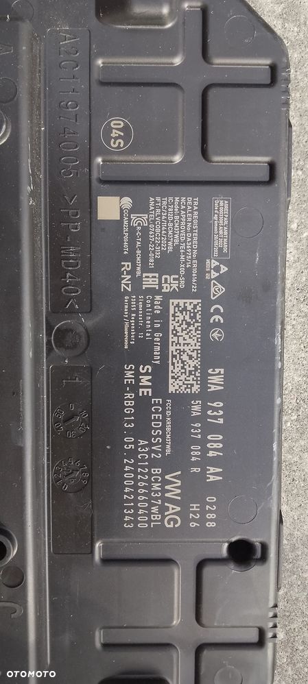 Moduł Sterownik Komfortu 5WA937084AA Vw Skoda Audi - 4