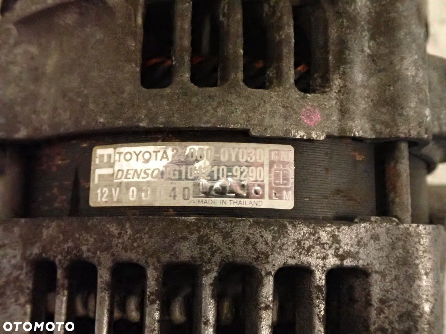 TOYOTA YARIS II 1.33 BENZ 09-11 ALTERNATOR - 3