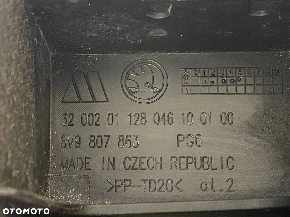 ŚLIZG MOCOWANIE ZDERZAKA LEWY TYŁ SKODA FABIA III 6V6807393 ORYGINAŁ - 13