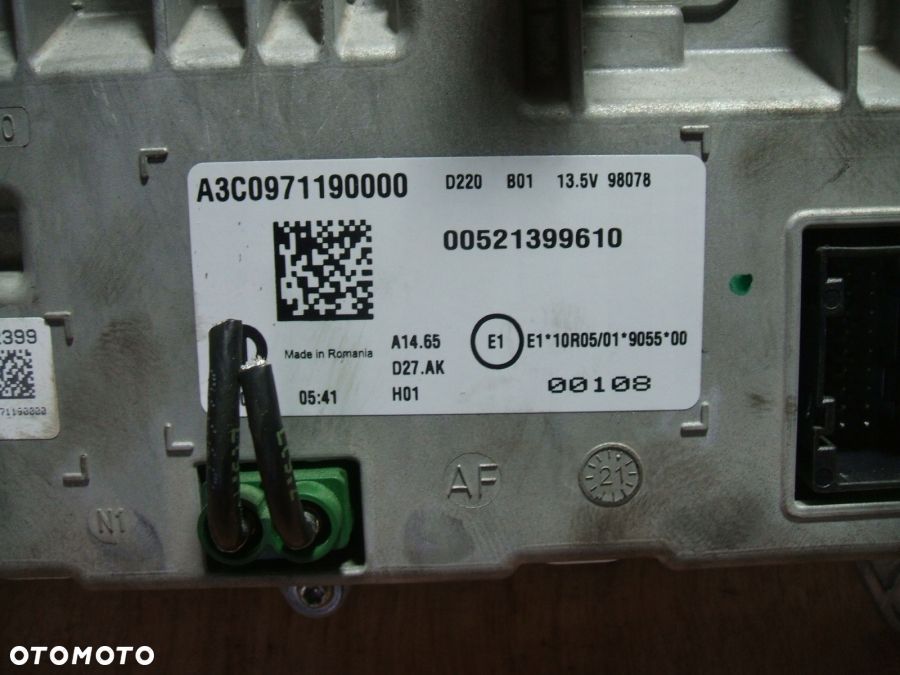 FIAT 500e 2020- LICZNIK ZEGAR ZEGARY 00521399610 - 3