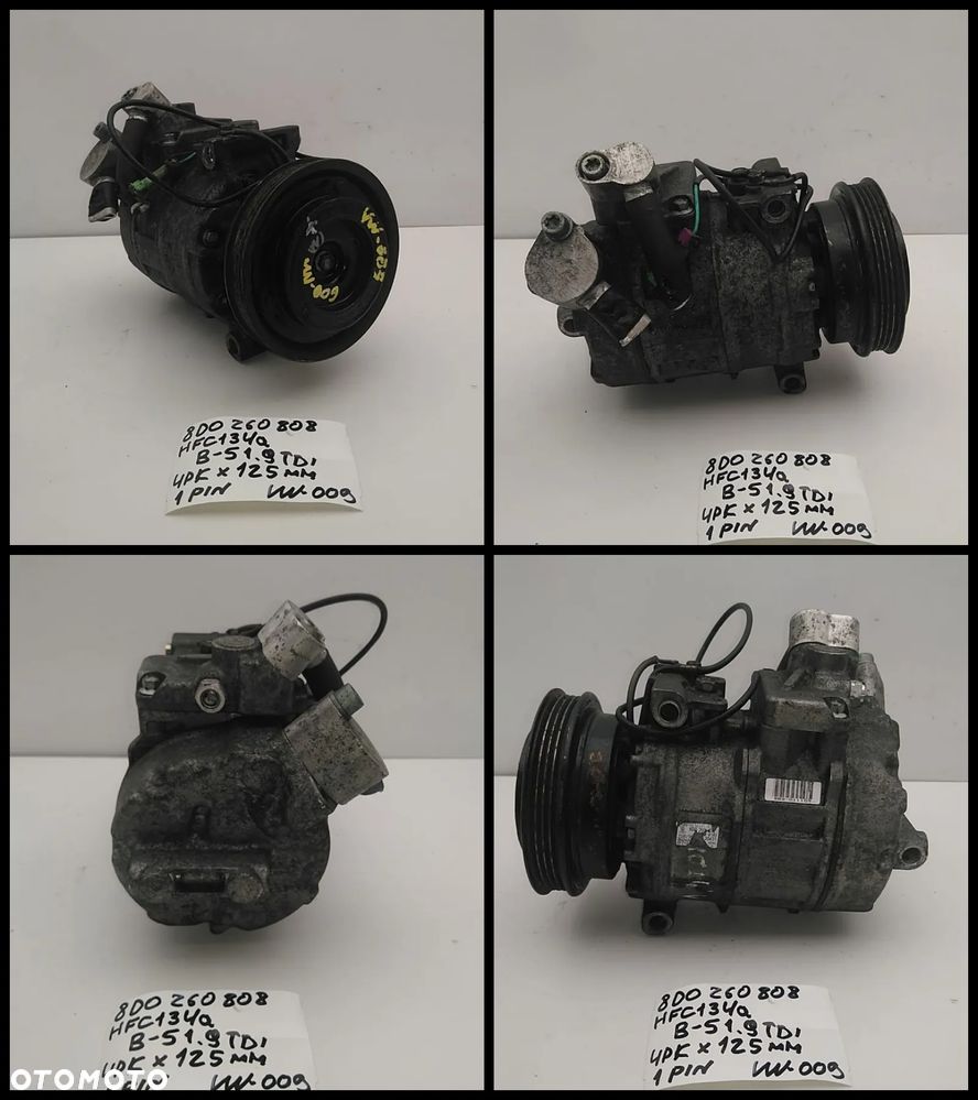 VW NR01-NR50 KOMPRESOR KLIMATYZACJI AUDI SEAT SKODA SPRĘŻARKA  AUKCJA (1) - 5
