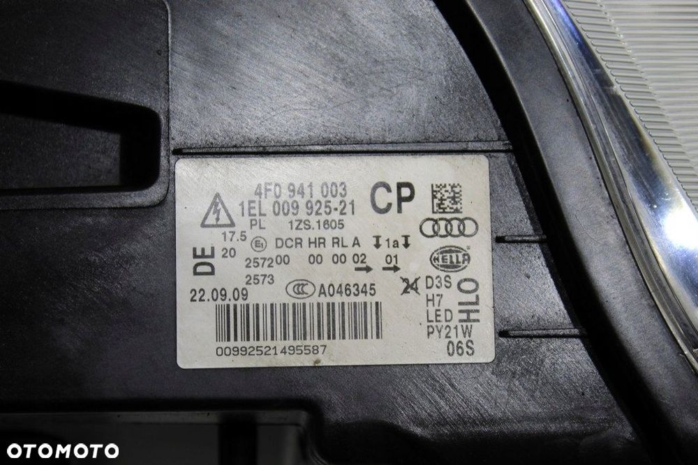 Audi A6 C6 Lift XENON Led Lampa Lewa Przód Przednia Igła Europa-Oryginał - 3