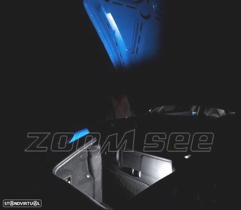 KIT COMPLETO 12 LAMPADAS LED INTERIOR PARA PORSCHE 911 997 CARRERA TURBO TARGA GT 05-11 - 5