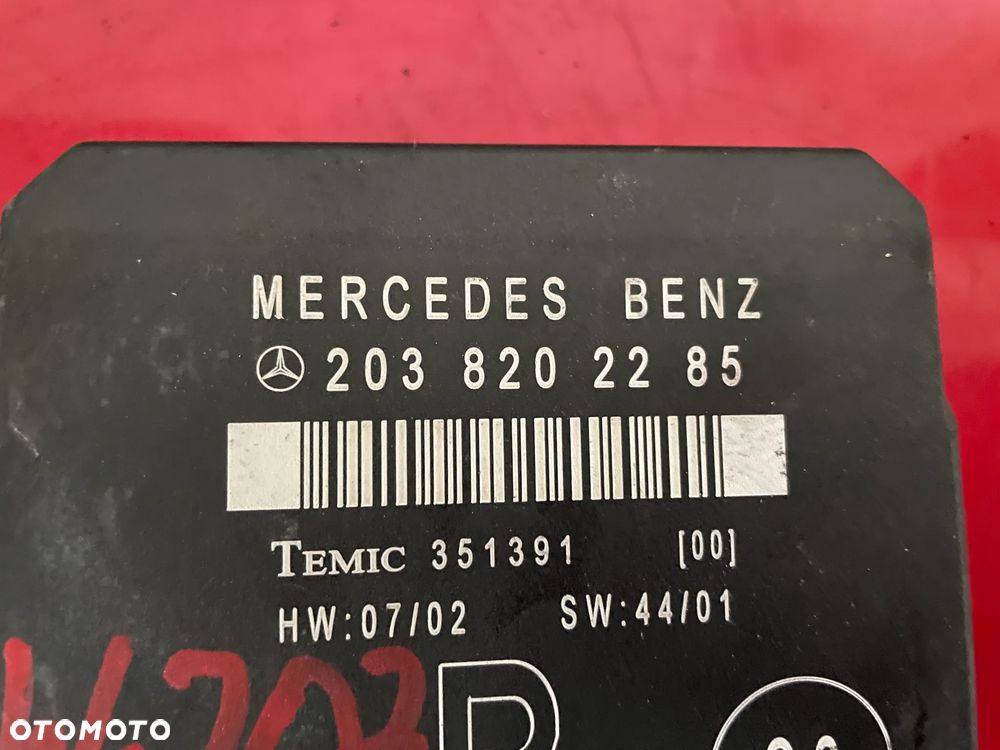 MERCEDES W203 MODUŁ DRZWI PRAWY TYŁ 2038202285d - 2
