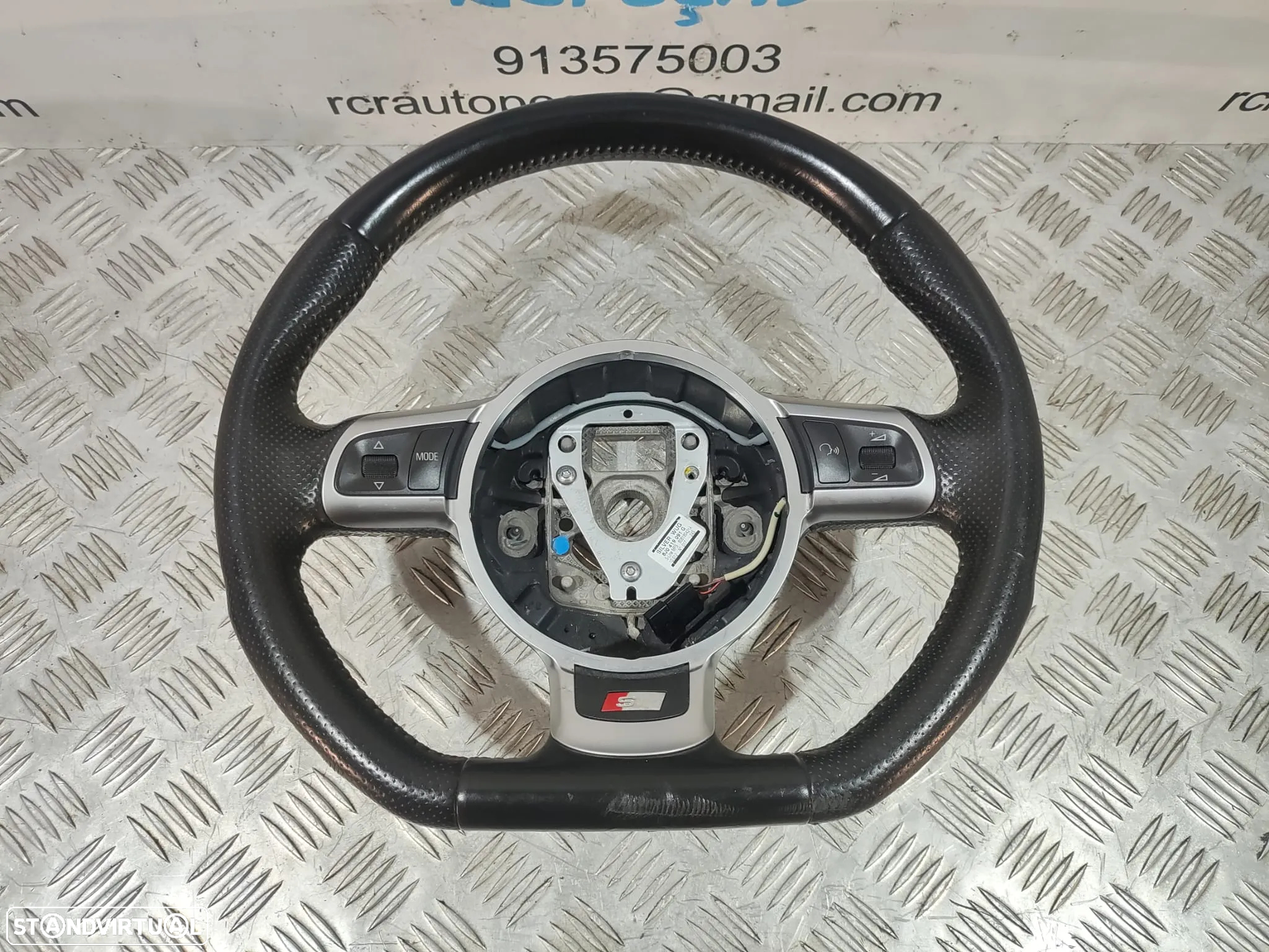 Volante pele Flat Bottom Audi TT 8J S-Line - 8