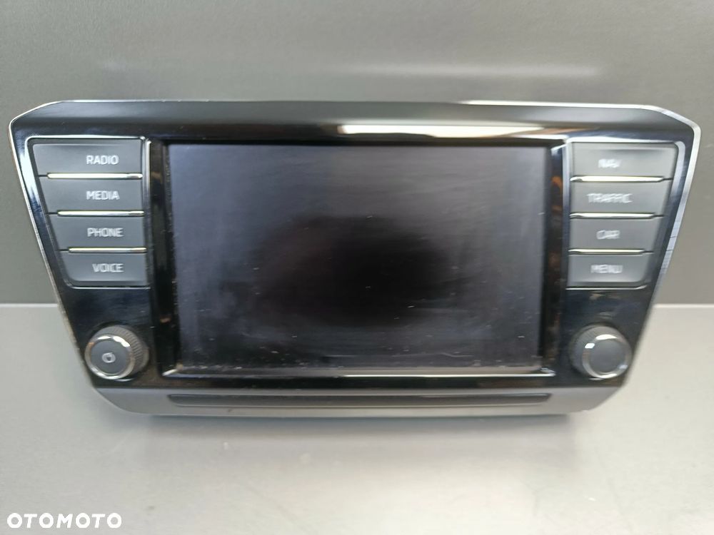 Radio Skoda Superb 3 III Wyświetlacz Ekran Nawigacja 3V0919606 - 1