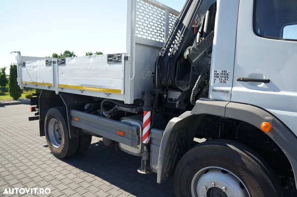 Mercedes-Benz ATEGO 16.24 / 4X4 / BASCULATOR + HDS HIAB 111 BS-2 / TELECOMANDĂ / ROTATOARE / MANUALĂ - 19