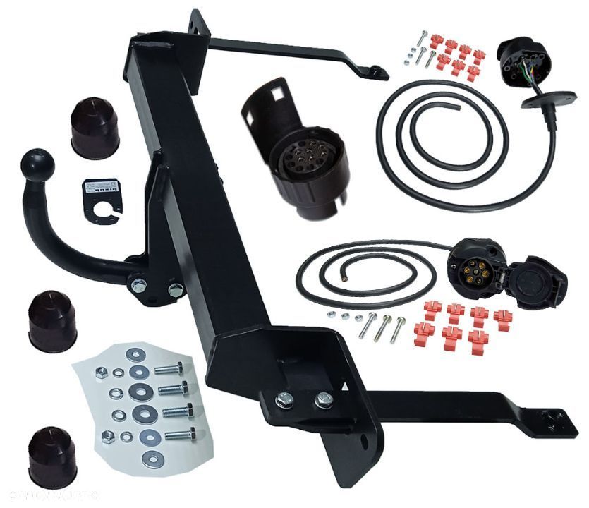 HAK HOLOWNICZY + WIĄZKA GNIAZDO 7PIN FIAT GRANDE PUNTO + 3 III + 2012 + EVO + 199 + FL FACELIFTING - 5