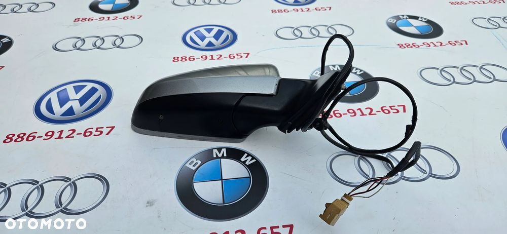AUDI A4 B6 Lusterko zewnętrzne prawe Lusterko pasażera 5 KABLI Europa Kolor LY7Q - 6