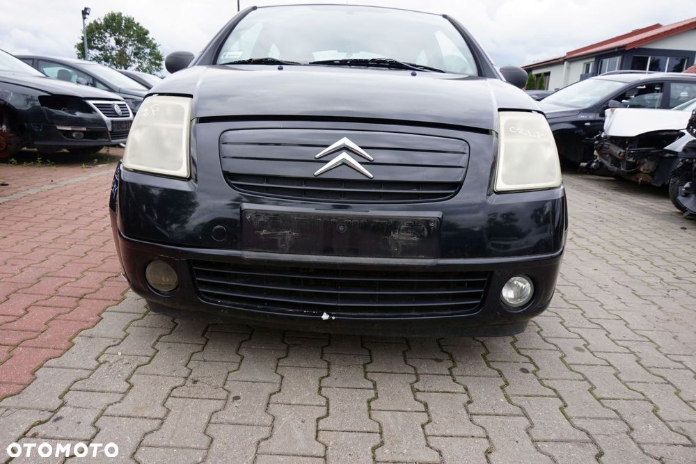 MASKA ZDERZAK BŁOTNIKI LAMPY C2 PH1 EXYB  CITROEN 2003-2005 CZARNY PRZÓD KOMPLETNY - 8