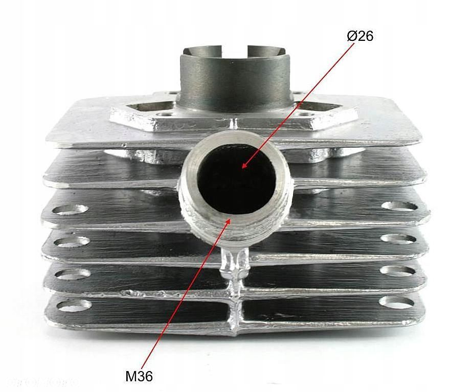POLSKI CYLINDER SIMSON S51 S 51 ALUMINIOWY  TŁOK ALMOT 38.00 KOMPLET - 4