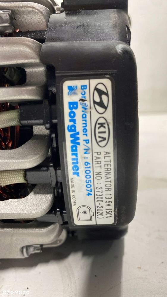 HYUNDAI TUCSON II LIFT KIA SPORTAGE IV LIFT 1.6 CRDI ALTERNATOR 37300-2U200 - 6