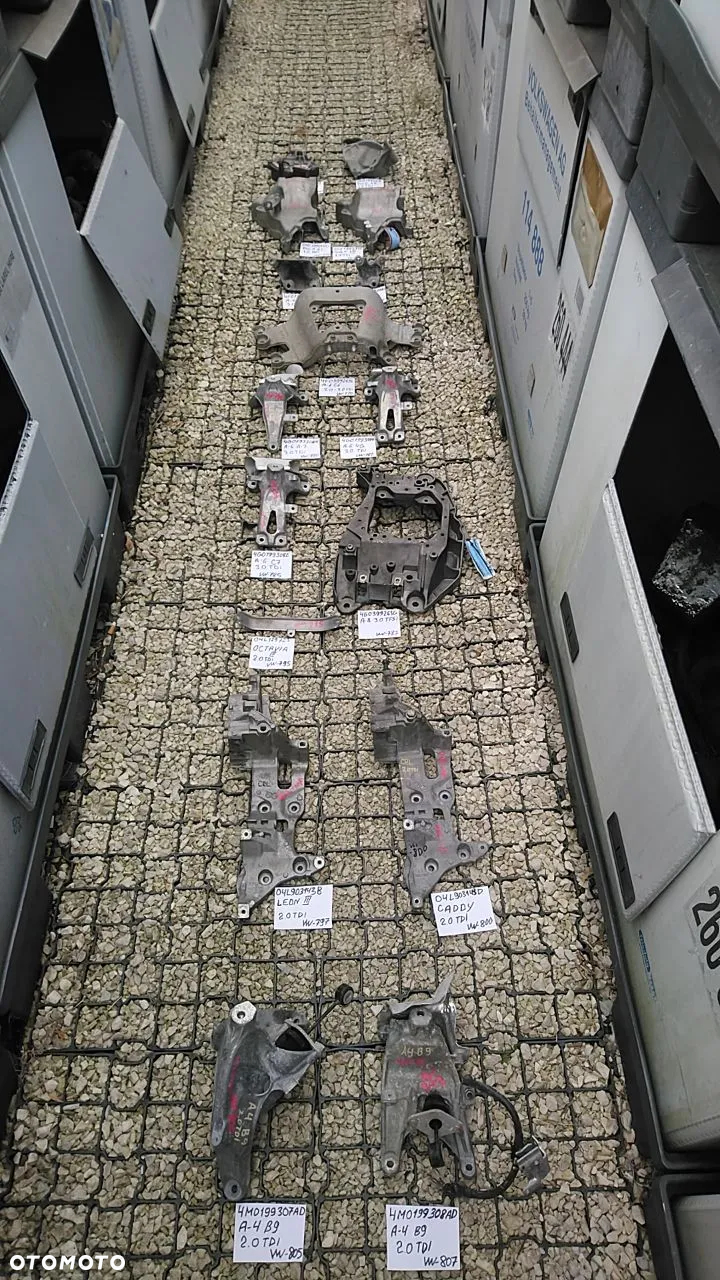 VW ŁAPY NR1 0-650  VOLKSWAGEN AUDI SEAT SKODA ALUMINIOWE ŁAPA MOCOWANIE PODSTAWA - 33