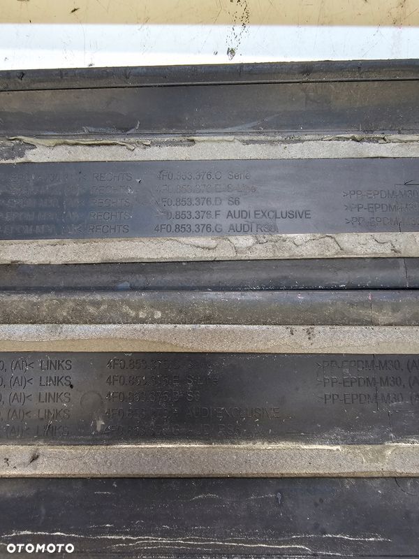 LISTWA LISTWY PROGOWE S-LINE KOMPLET AUDI A6 C6 - 7