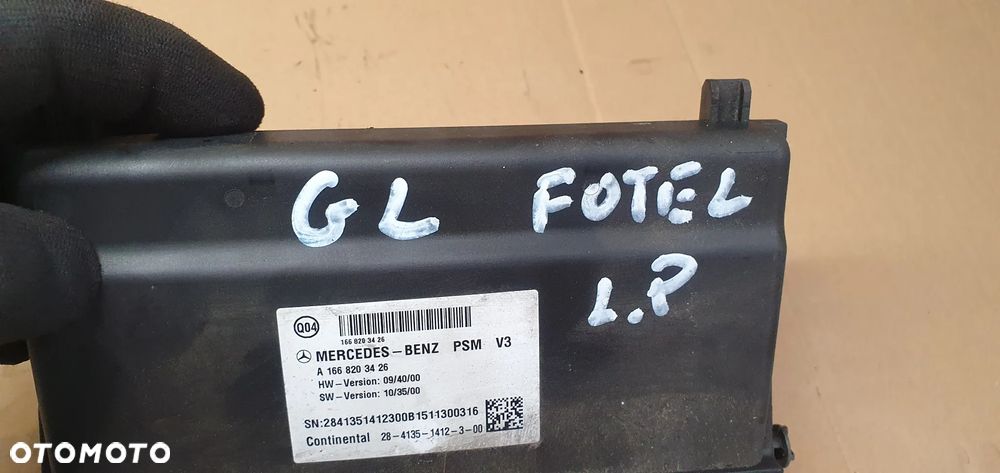 Moduł sterownik fotela lewy przód Mercedes GL X166 W166 A1668203426 - 5
