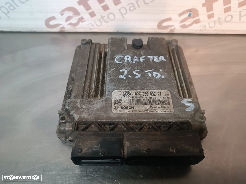 UNIDADE / CENTRALINA DO MOTOR VOLKSWAGEN CRAFTER 2.5TDI 074906032AT 0281014133 EDC16CP34 - 1