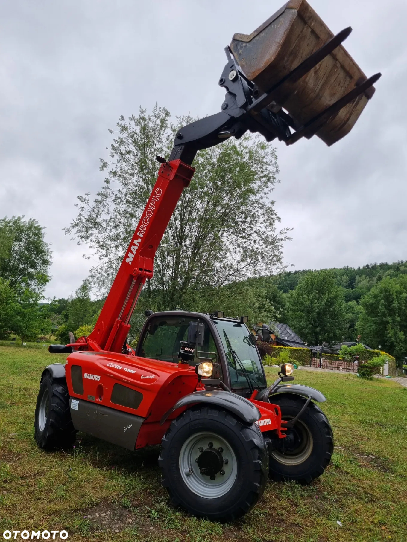 Manitou MVT 628 Ładowarka teleskopowa 6 metrów Udzwig 2,9tony idealny stan z Norwegii 2011r Niski przebieg Łyżka i widły - 2