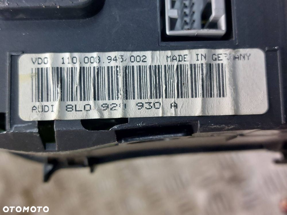 ZESTAW STARTOWY LICZNIK AUDI A3 8L 1.8 T 06A906032AS 0261206435 8L0920930A - 7