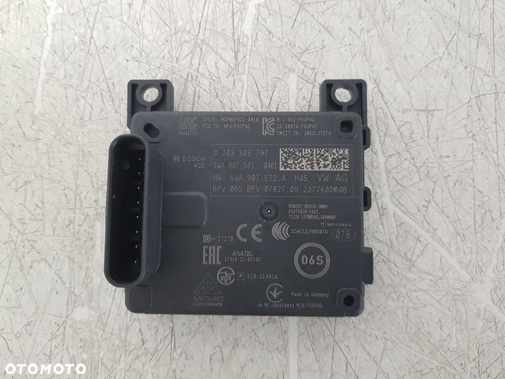 VW AUDI SKODA SEAT RADAR  MODUŁ ACC DISTRONIC 5WA907572A  5WA907561 - 2