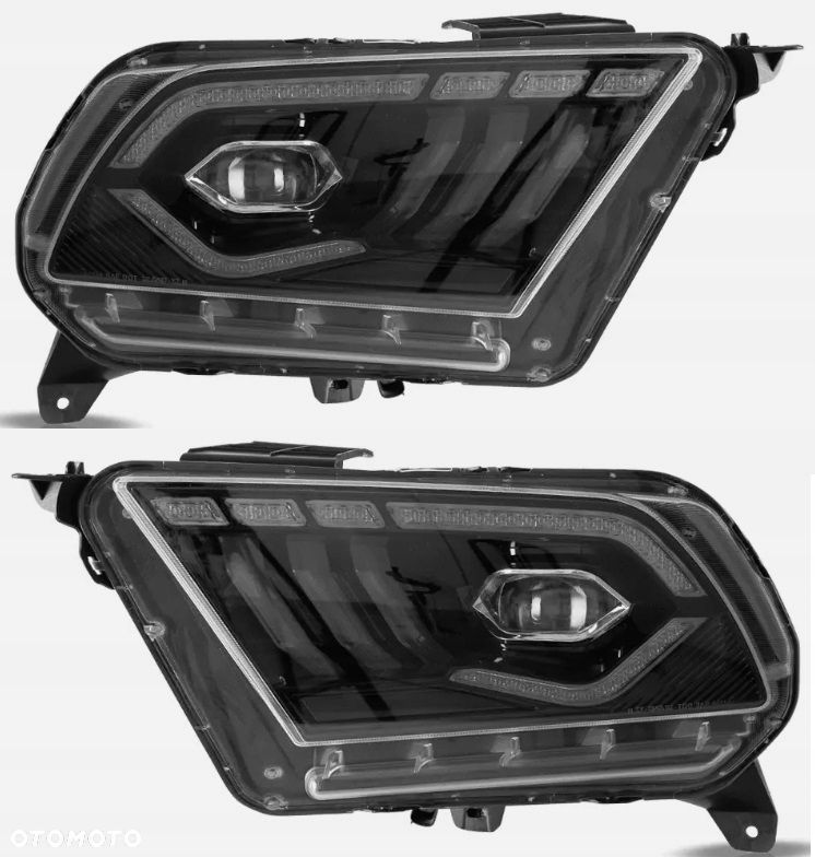Reflektory Lampy kpl Vland Led Europa Soczewka Ford Mustang V 5 Lift 2009- - 1