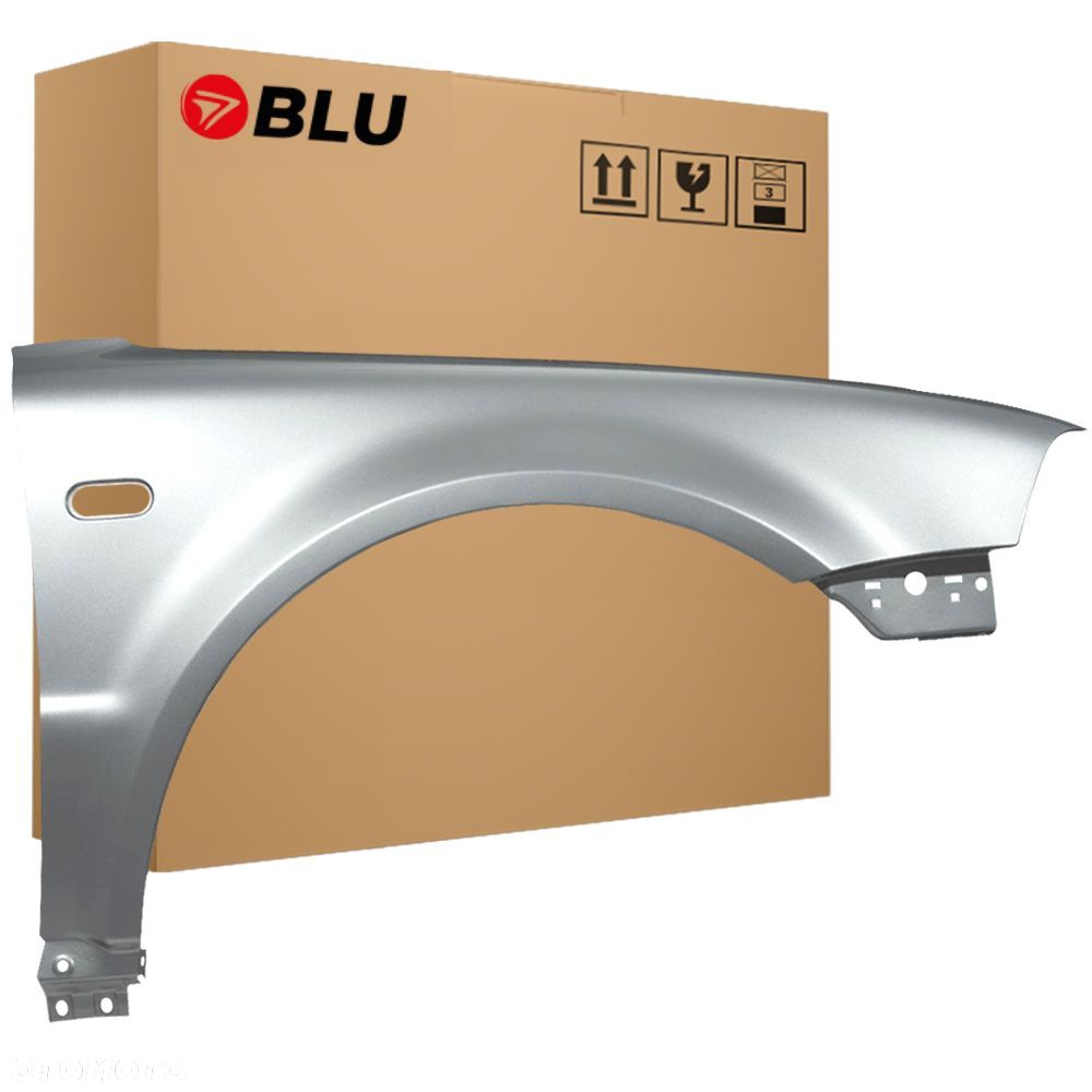 BLU Błotnik VOLKSWAGEN VW PASSAT B5 LIFT LA7W prawy srebrny 2000-2005 przód ReflexSilber - 1