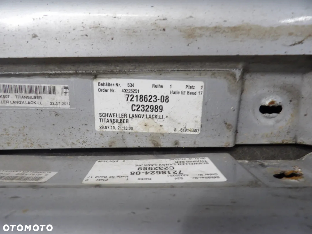 PROGI BMW F02 MPAKIET KOLOR 354 - 2
