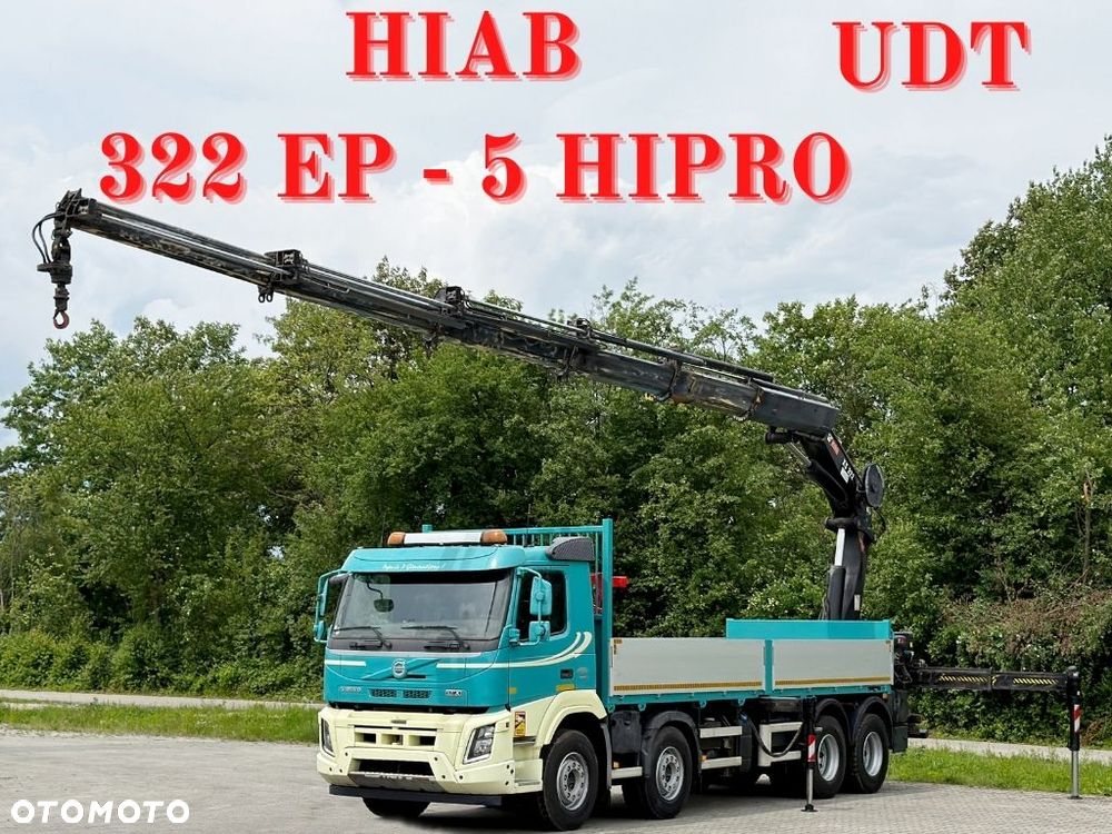 Volvo FMX 410 * SKRZYNIA 7,10 m * HIAB 322 EP - 5 HIPRO + PILOT * 8x4 - 1