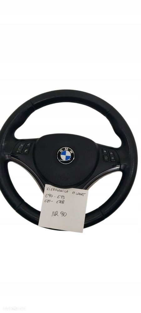 Bmw E90 E93 E92 E81 E87 Kierownica Skórzana M-Sport Multi Airbag Nr 90 - 1