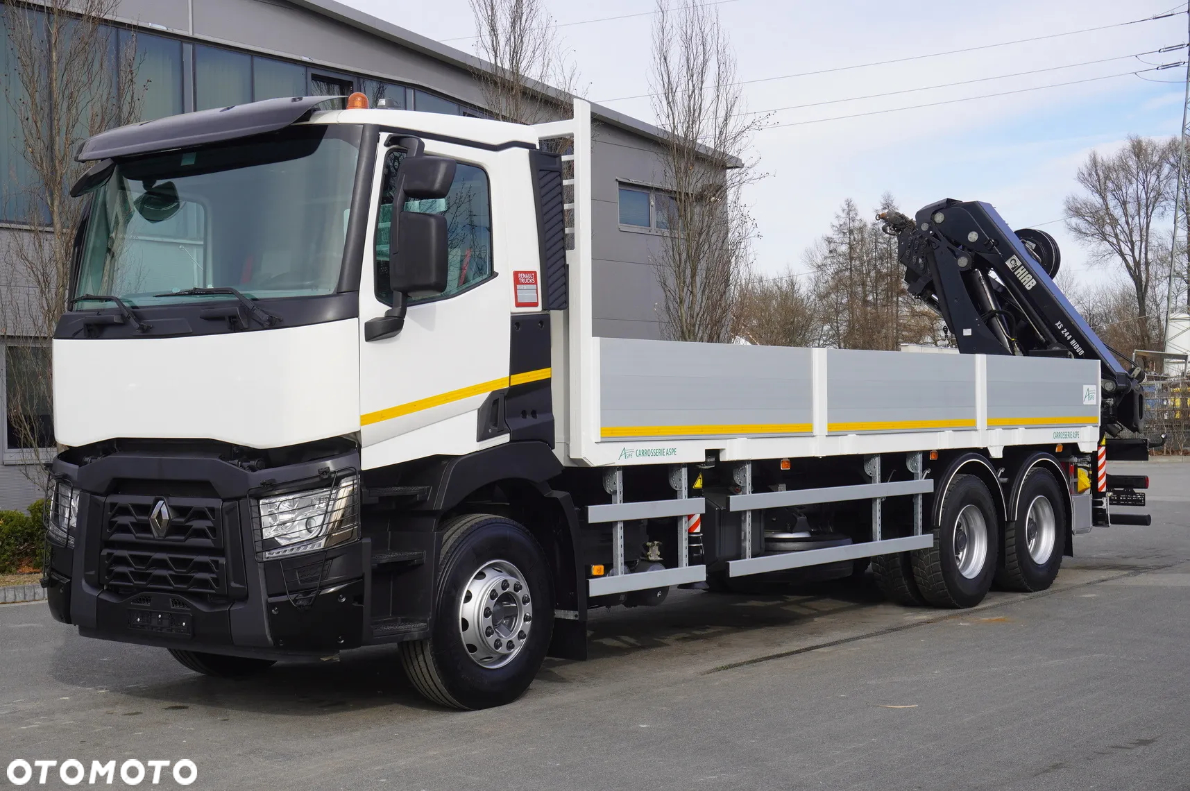 Renault C430 / Dźwig HIAB 244 EP-5 HIDUO 8400 kg 15 m / Platforma z kłonicami - 2