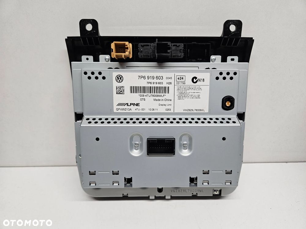 VW TOUAREG 7P 10-18R EKRAN RADIO NAWIGACJA PANEL 7P6919603 ALPINE - 4