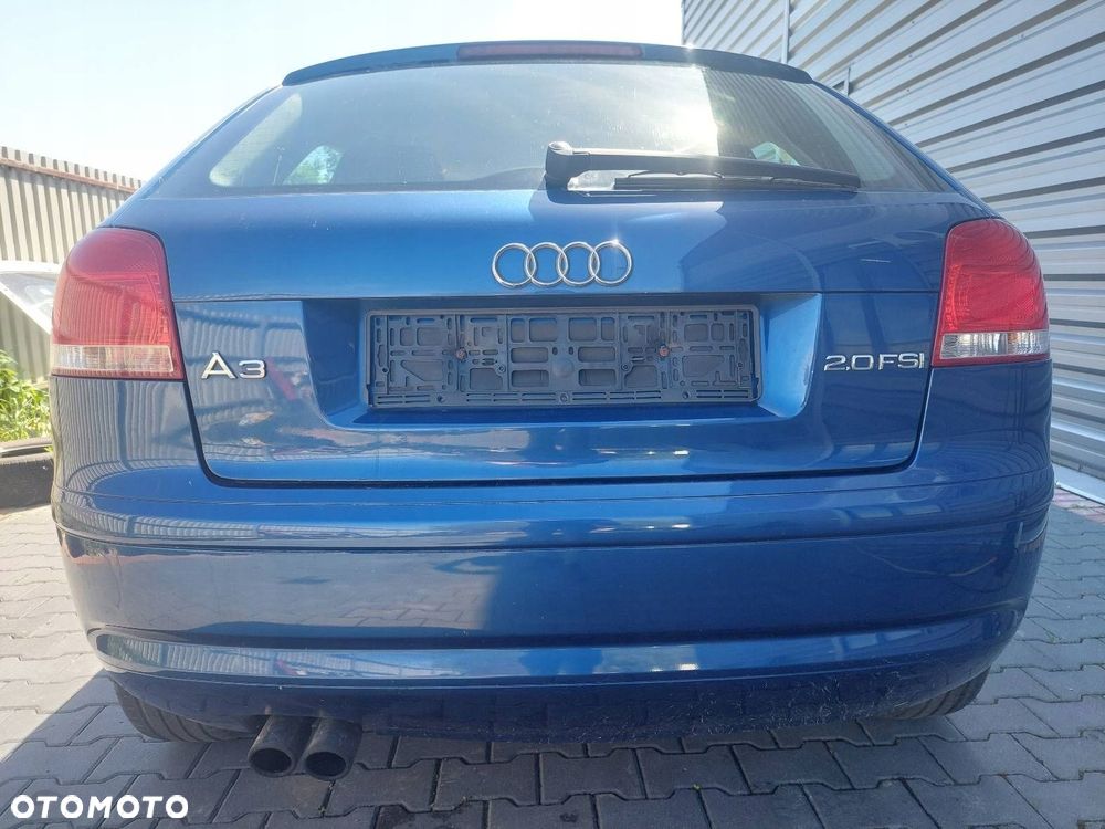 KOMPLETNY TYŁ KLAPA ZDERZAK LAMPA BŁOTNIK AUDI A3 8P LS9R - 2