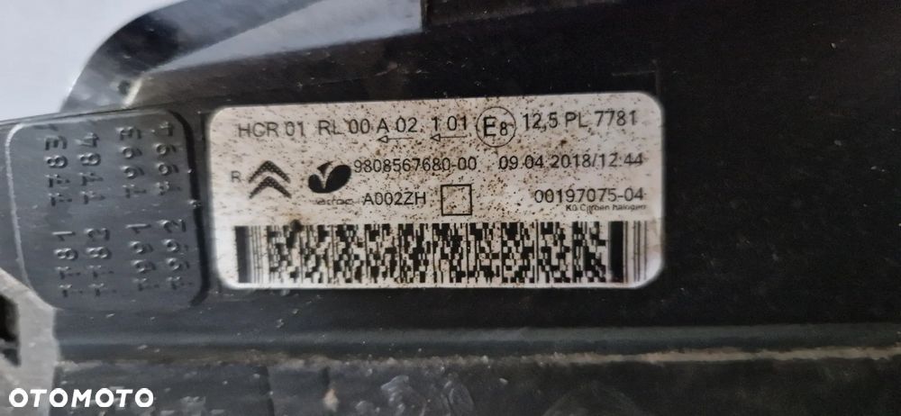 Lampa przód prawa Citroen Jumpy III 3 - 5