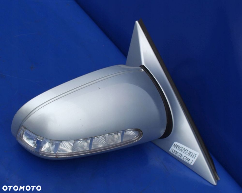 Lusterko prawe fotochrom 710 PIN OE Mercedes W215 C215 CL C744 Lift Anglik - 2