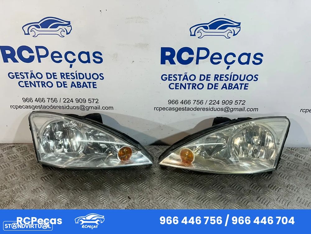 .Oticas Farol Frente Frontal Esquerda Direita Original Ford Focus I 1 Mk1 2M51-13W029-AD 2M51-13W030-AE 1998 a 2005 - 1