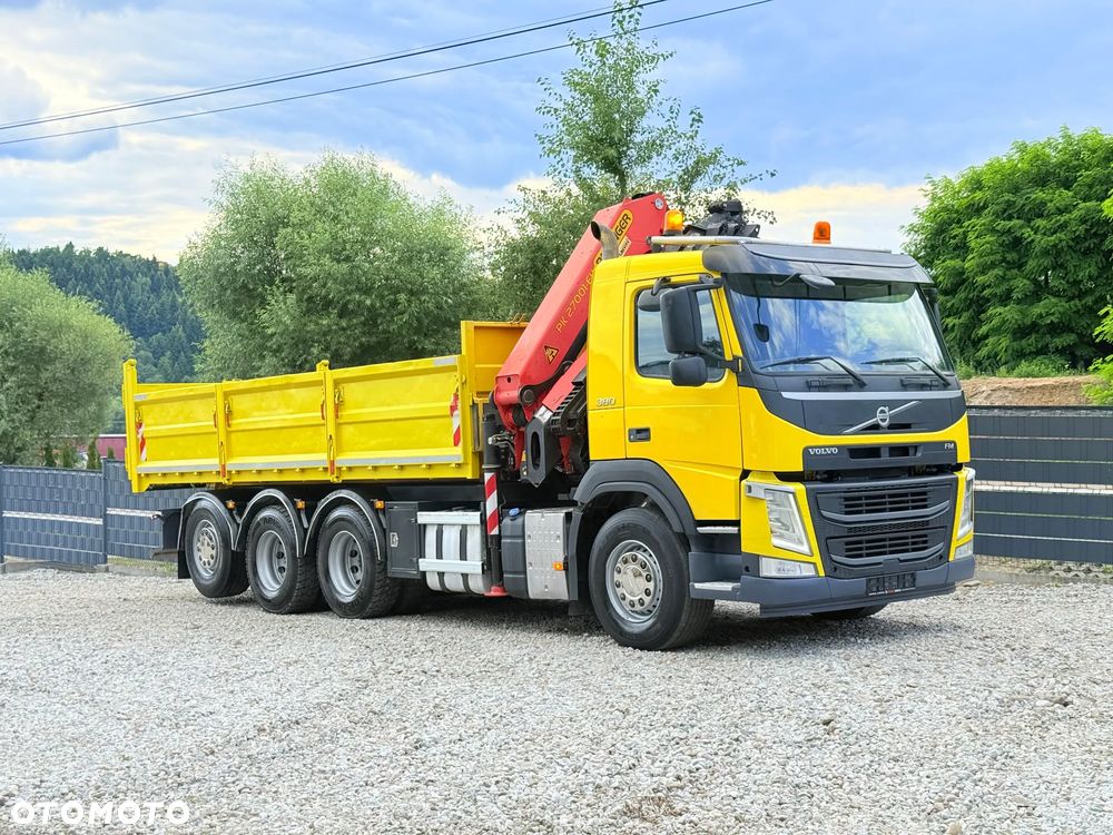 Volvo * Volvo FM 380 * Kiper Wywrotka * 8x4 * Kran Palfinger PK 27001-EH * Sprowadzony * - 35
