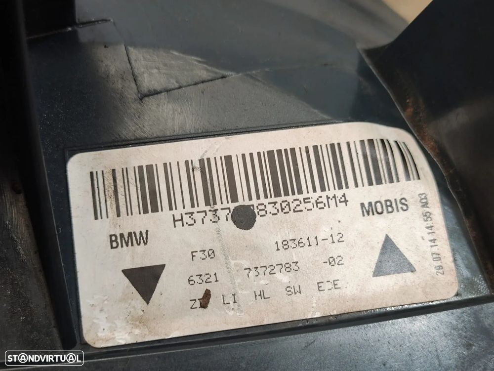 Conjunto Farolins Led Traseiros Trás Esquerdo Direito BMW Serie 3 F30 Sedan Carro 2011 - 2018 - 7