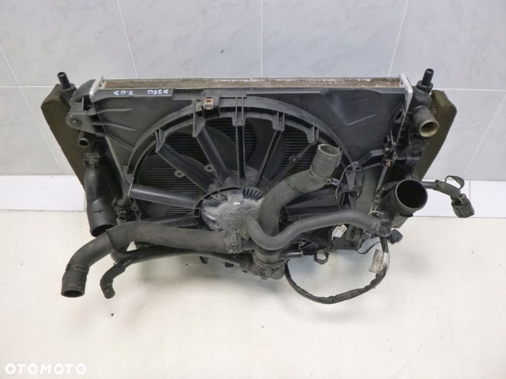 JAGUAR XF X250 KOMPLET CHŁODNIC WENTYLATOR IC INTERCOOLER KLIMATRONIC 3.0D - 5