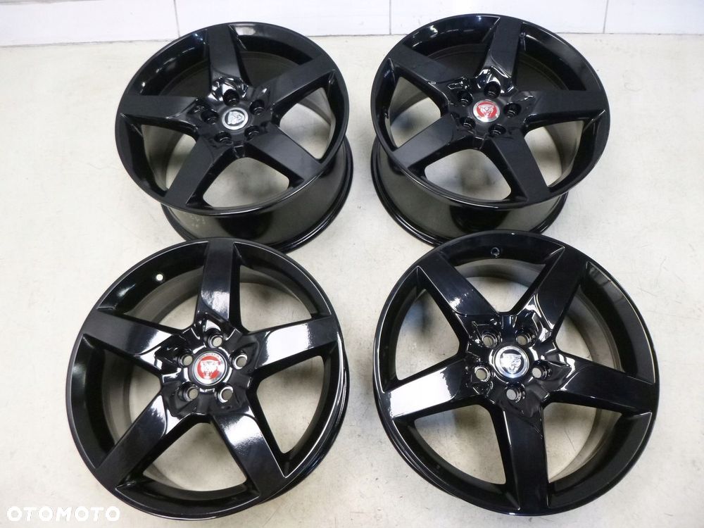 JAGUAR XF XE X760 8,5X18 7,5X18 ORYGINALNE FELGI ALUMINIOWE R18 ET55 E746 5x108 KOMPLET DEKIELKI ORYGINAŁ - 4
