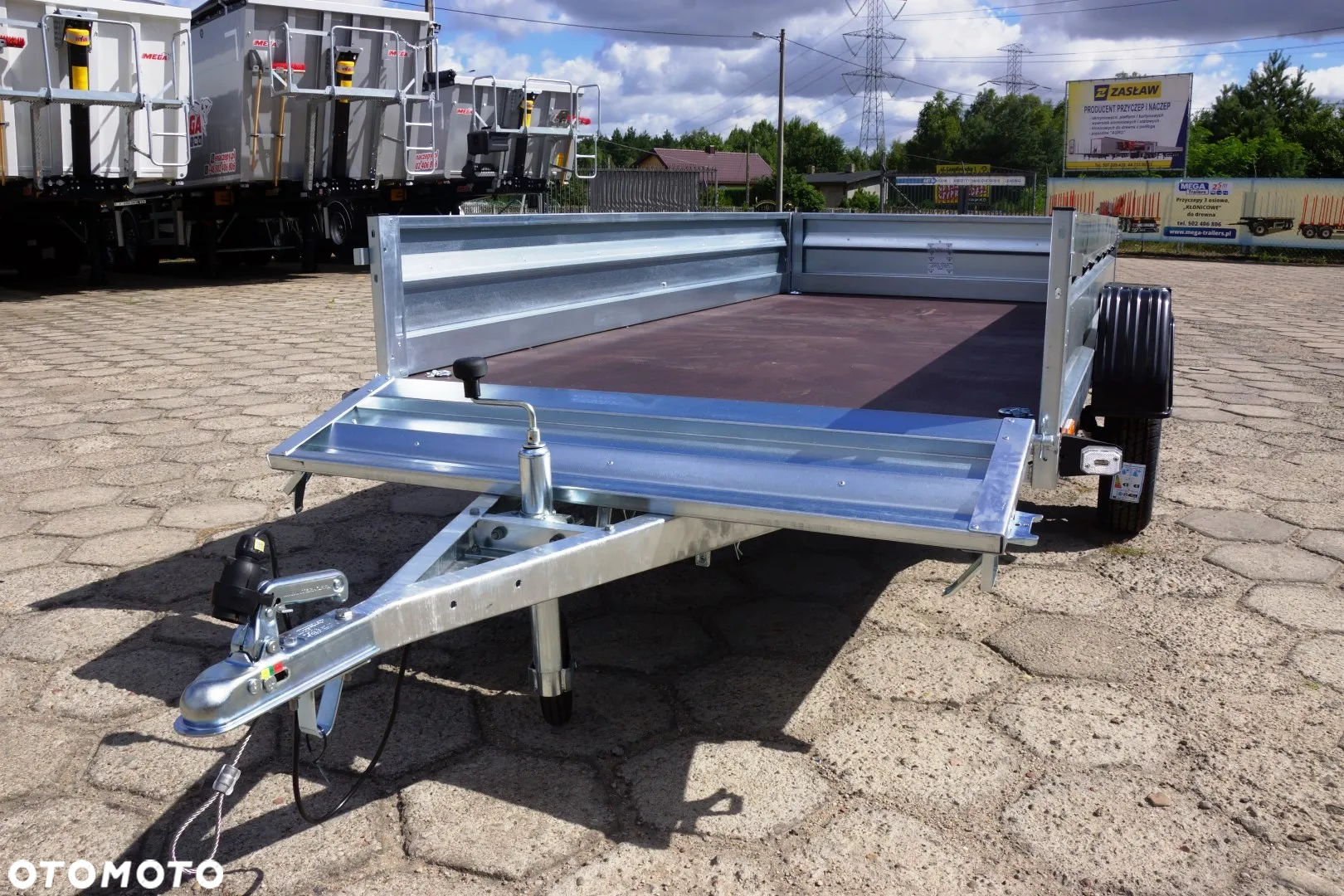 Zaslaw 1 oś, przyczepa towarowa MOCNA I SOLDNA DMC 750 KG - 21