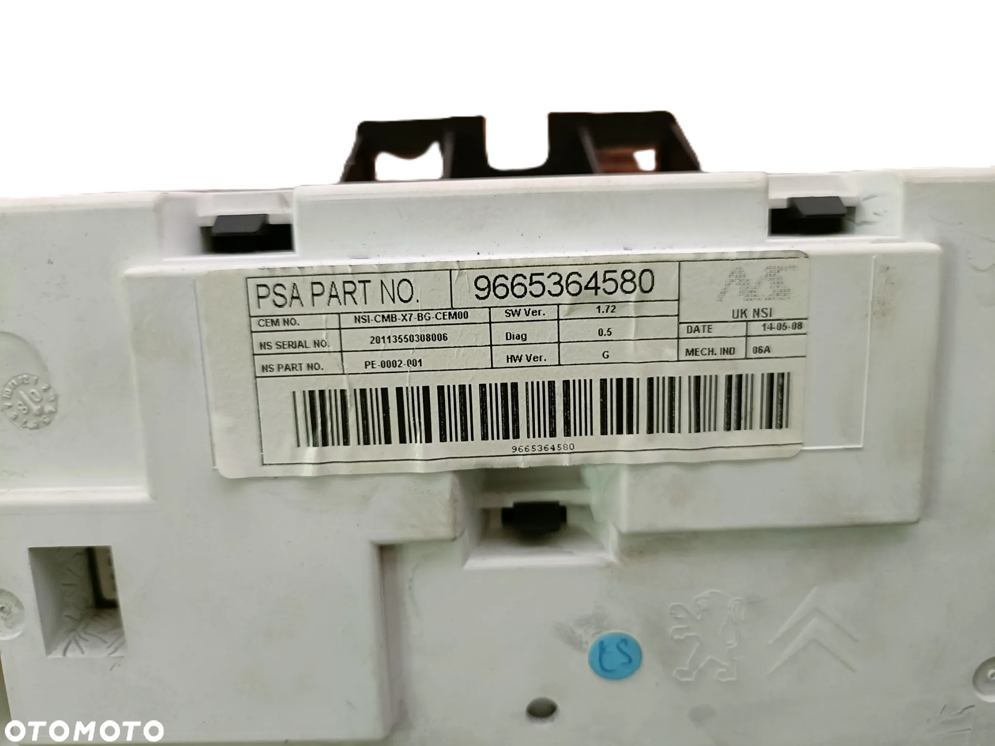 CITROEN C5 III X7 08-17 r. 2,0 B LICZNIKI ZEGARY 9665364580 EU * - 7