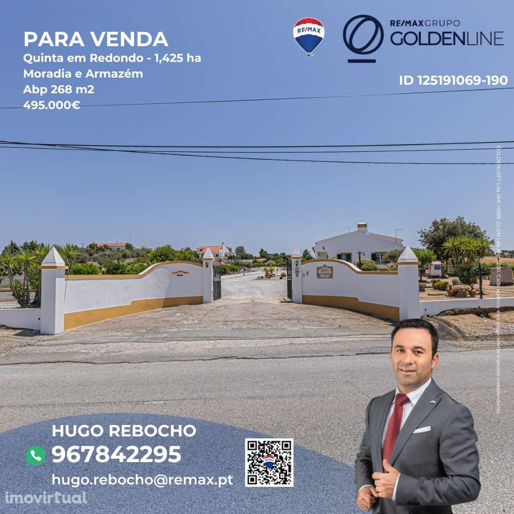 Quinta com 1,425 ha em Redondo - Grande imagem: 2/52