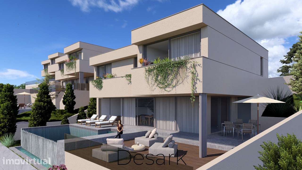 Terreno com Projeto Aprovado T3 |  Vistas para a Póvoa de Lanhoso - Grande imagem: 5/11